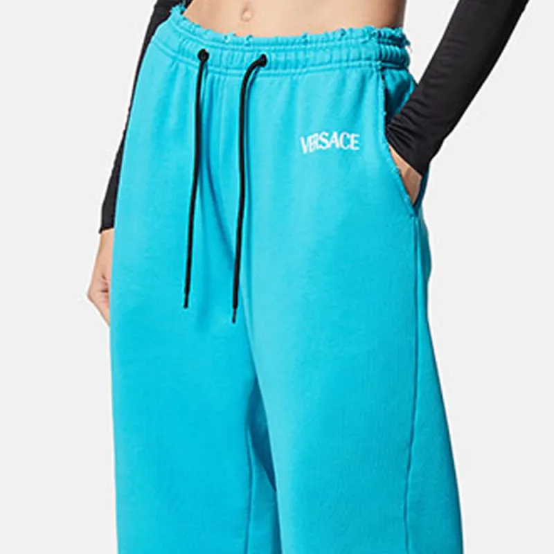VERSACE Logo-Printed Drawstring Sweatpants-4