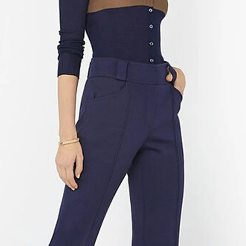 FENDI Casual Pants Women's Blue-3