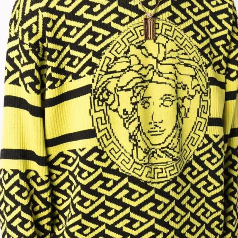 VERSACE Medusa Monogram Crewneck-4