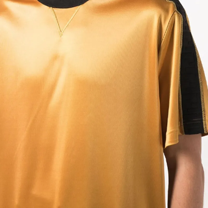 FENDI T-Shirts Men Yellow-4