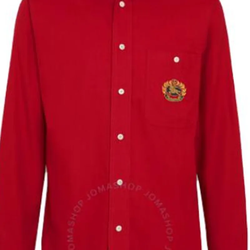 Burberry Shirts Men Red-3