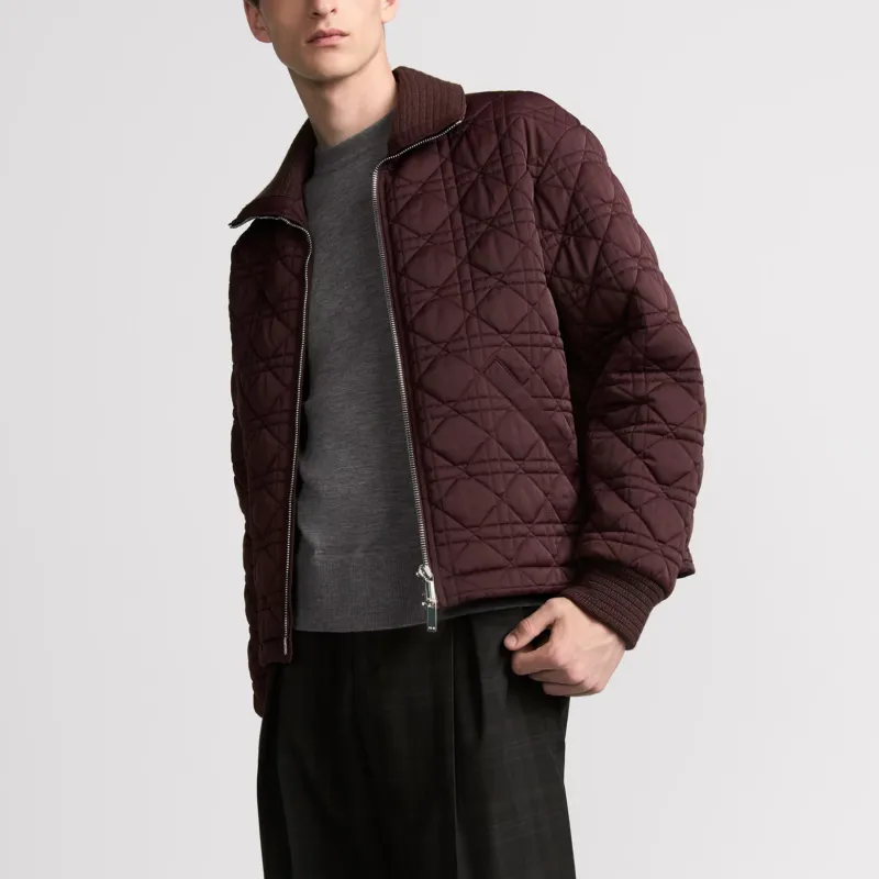 DIOR SS25 Jackets Coats Men's Burgundy-4