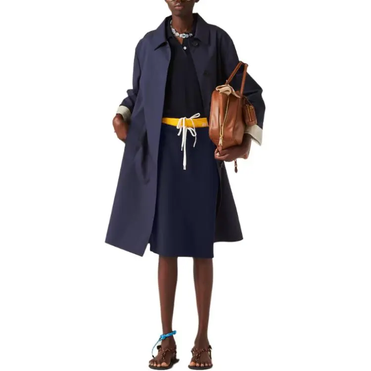 MIU MIU Long Sleeved Trench Coat-2
