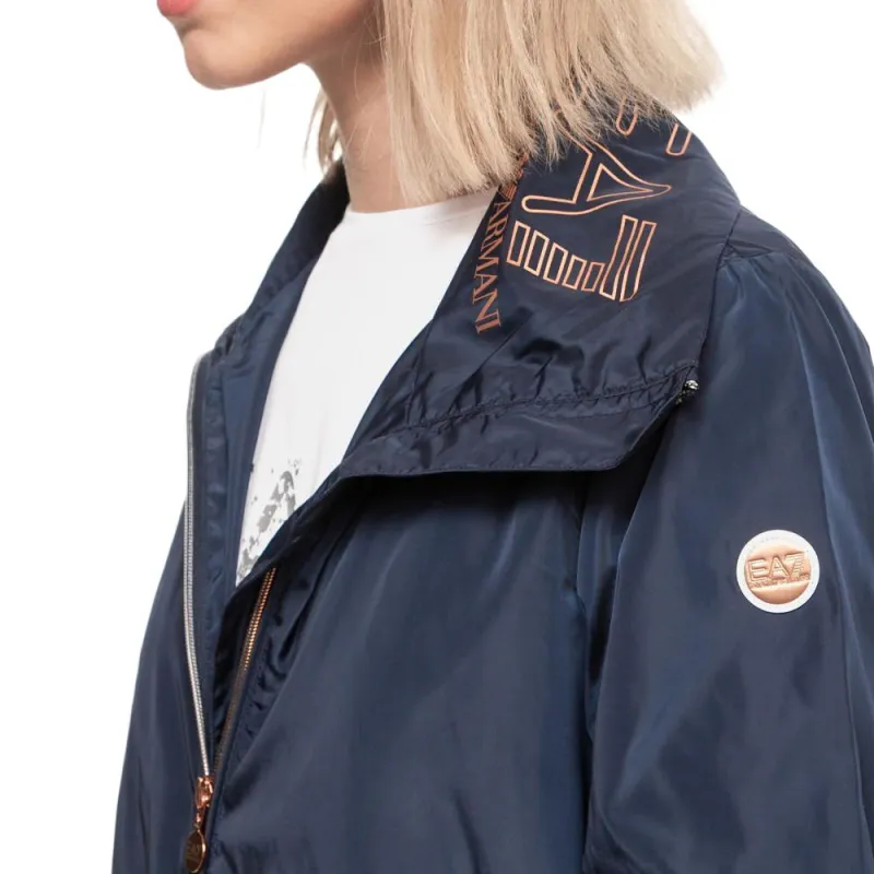 EMPORIO ARMANI Trench Coat Women's Blue-4
