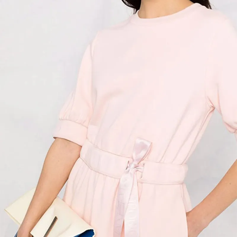EMPORIO ARMANI Short Sleeved Dress Women's Soft Pink-4