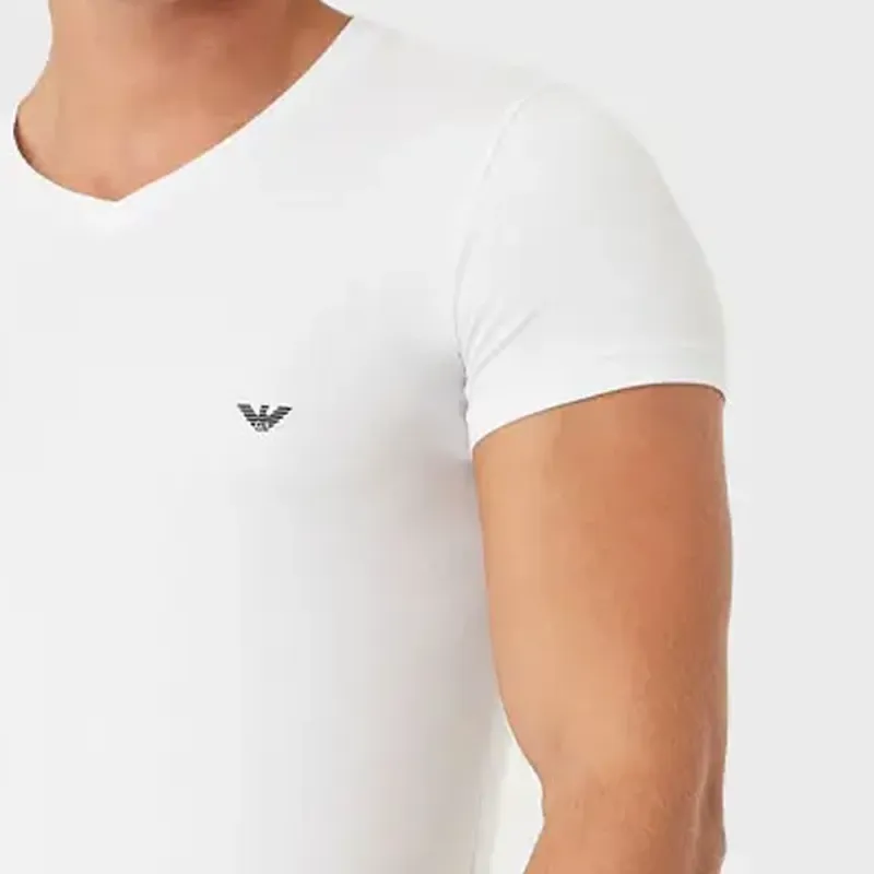 EMPORIO ARMANI Basic V neck Underwear T shirt-3
