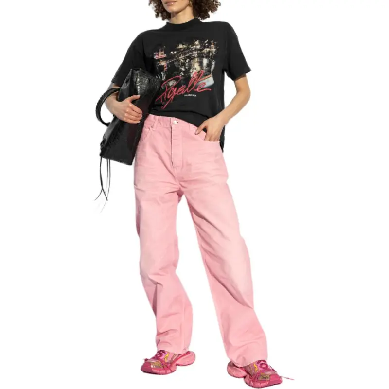 Balenciaga Logo Patch Jeans-4