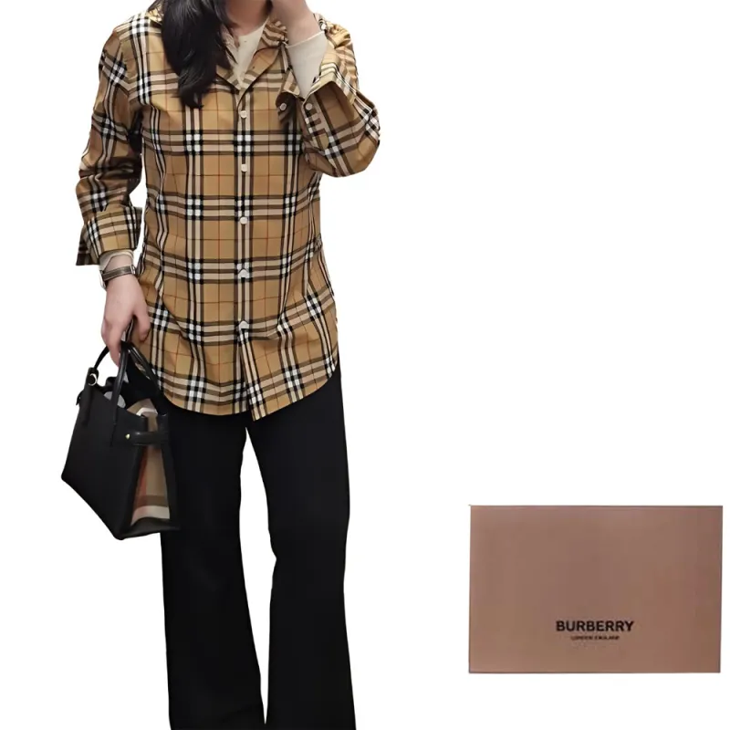 Burberry Shirts Women's Beige-4