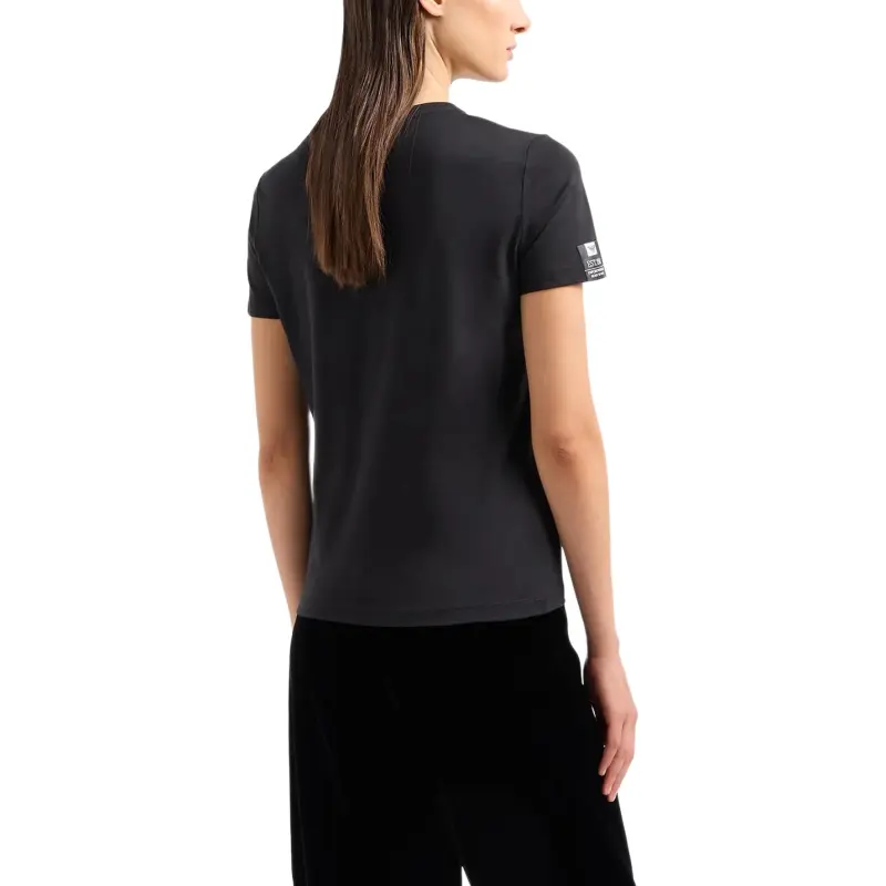 EMPORIO ARMANI Icon Supima Jersey T shirt With Mr Armani Photographic Print-2