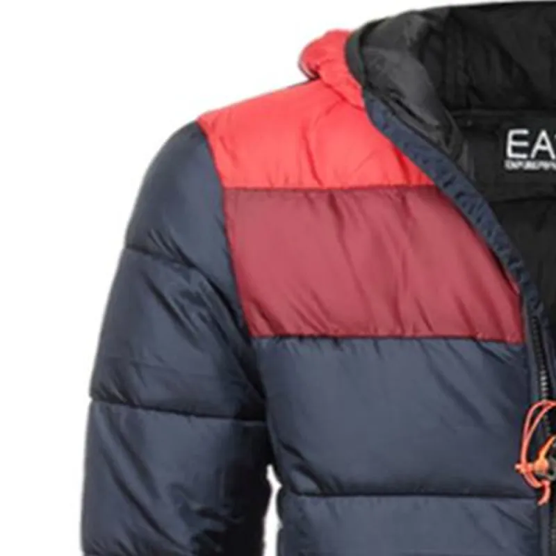 EMPORIO ARMANI EA7 Puffer Jacket Men's Dark Blue-3