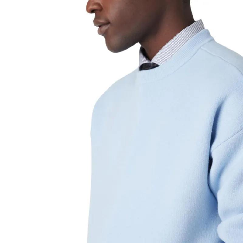 EMPORIO ARMANI SS23 Cashmere Sweater Men's Light Blue-4