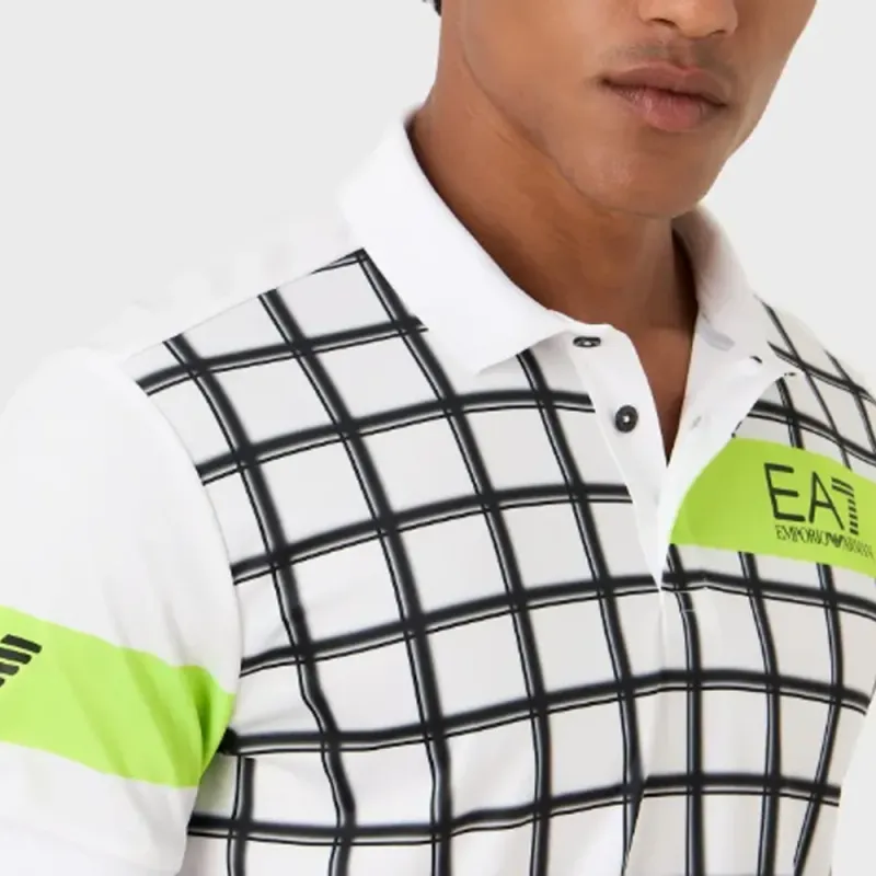 EMPORIO ARMANI EA7 Polo Shirt Men's White-4