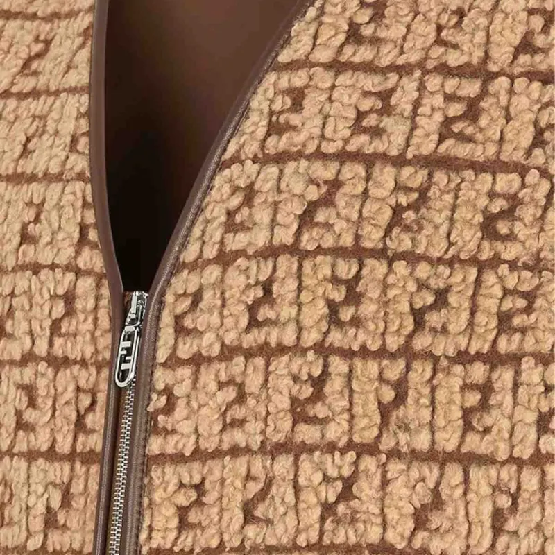 FENDI FF monogram Fleece Gilet-5