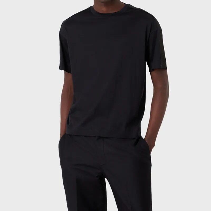 EMPORIO ARMANI SS23 T Shirt Men's Navy Blue-1