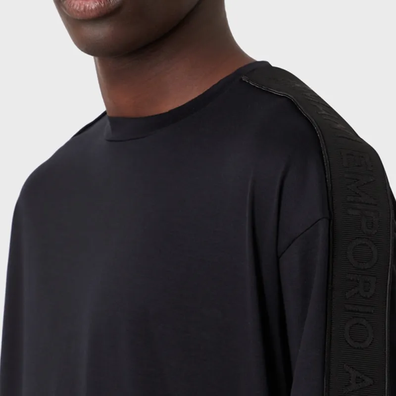 EMPORIO ARMANI SS23 T Shirt Men's Navy Blue-4