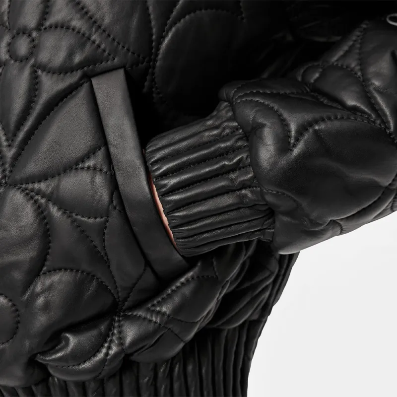 LOUIS VUITTON New Quarterly Products Of LV Leather Jackets Men Black-4