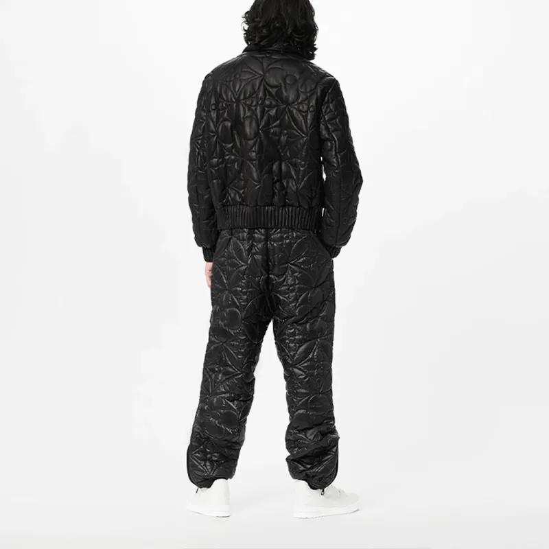 LOUIS VUITTON New Quarterly Products Of LV Leather Jackets Men Black-2