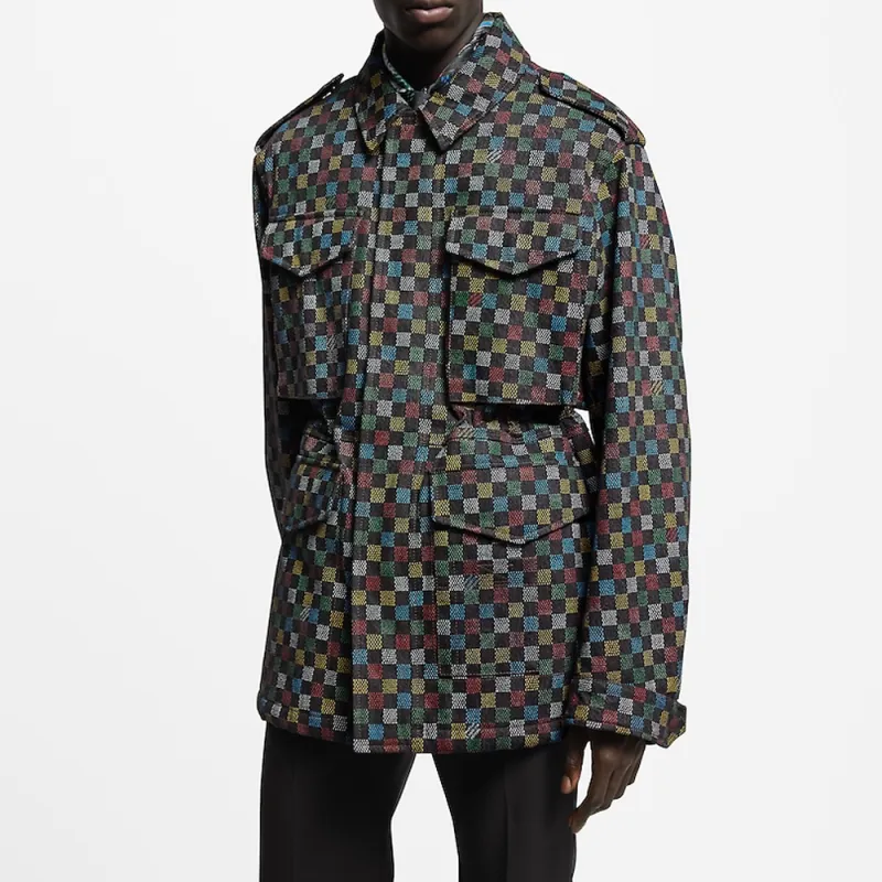 LOUIS VUITTON Damier Denim Parka-3