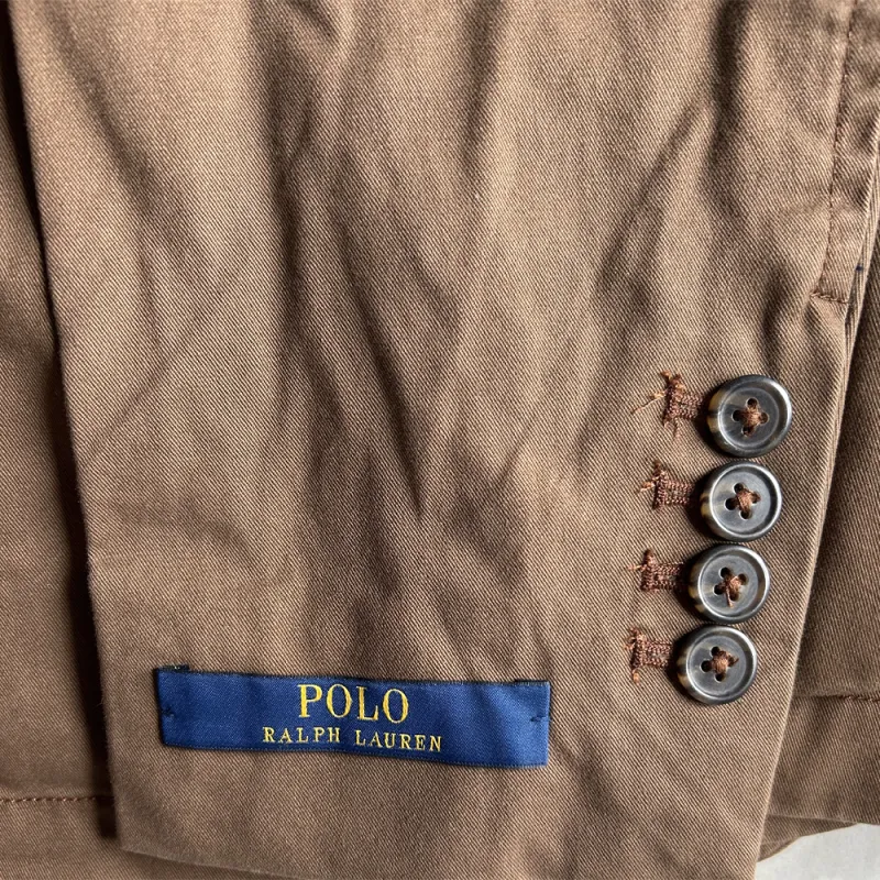 Polo Ralph Lauren SS23 Business Suit Coat Men's Brown-5