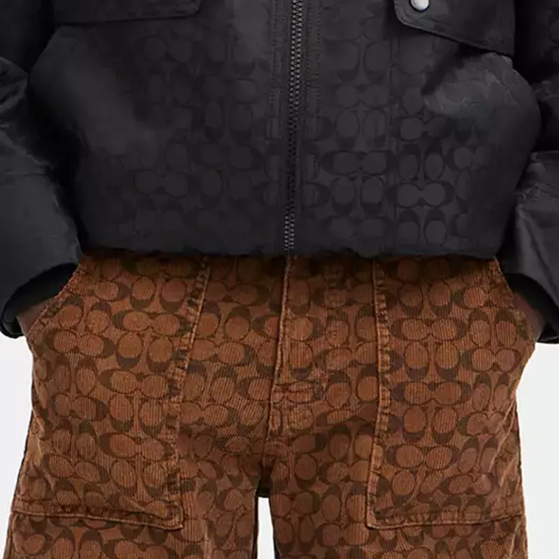 COACH SS23 Denim Shorts Men's Umber-4