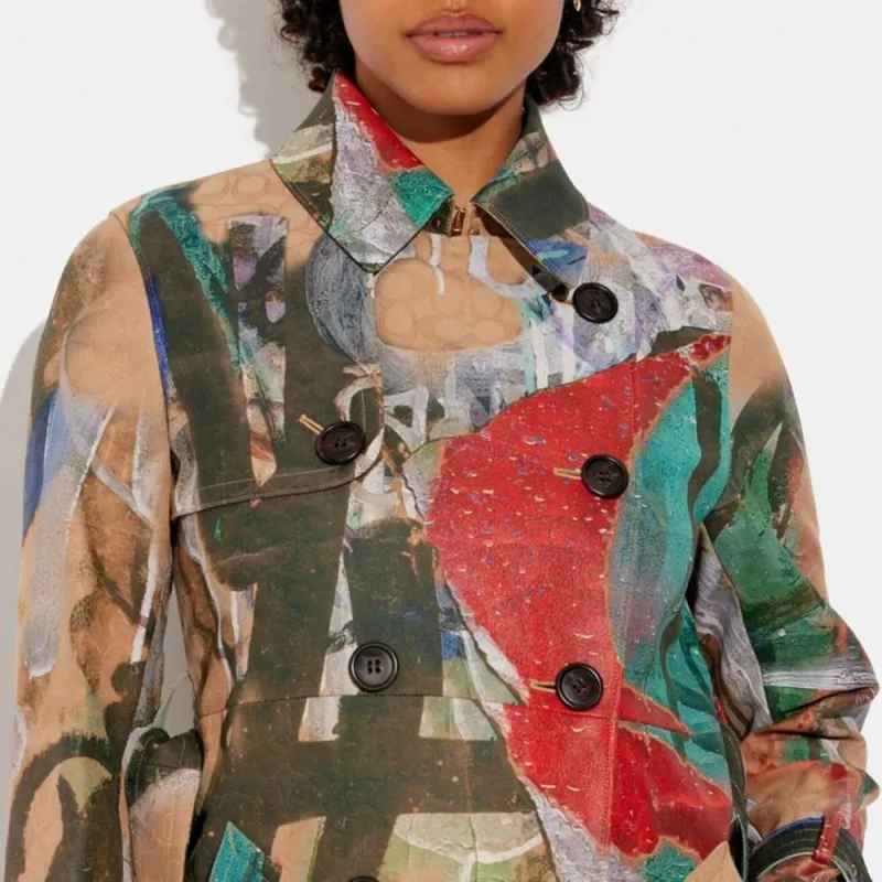 COACH Trench Coats Men Multicolor-3
