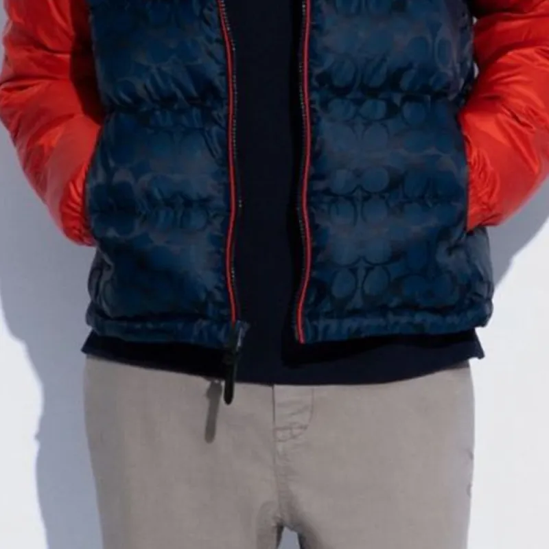 COACH Down Jacket Men's Multicolor-3