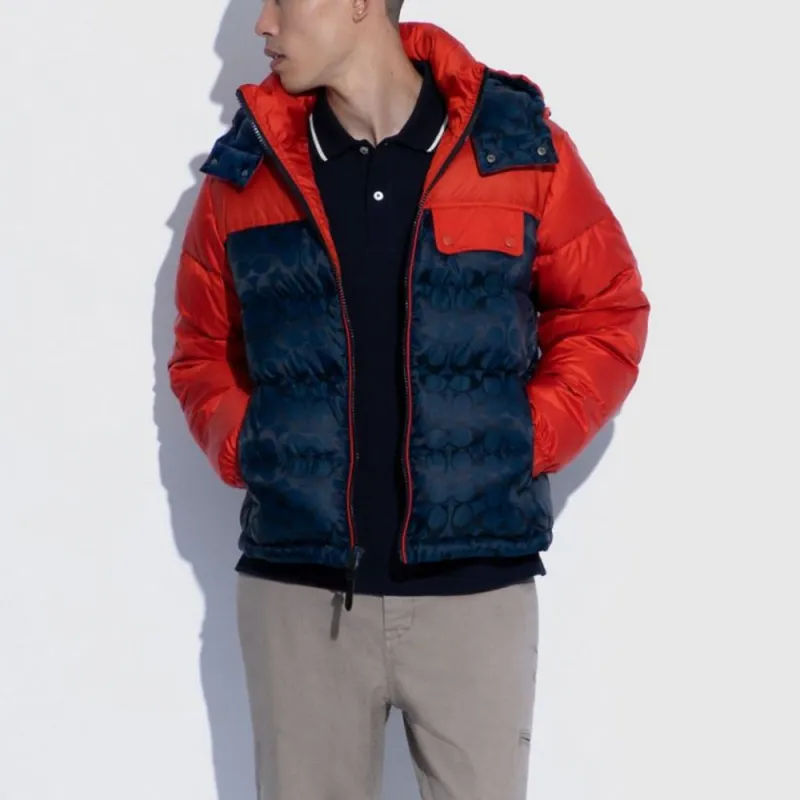COACH Down Jacket Men's Multicolor-1