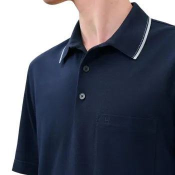 HERMES FW24 Polo Shirt Men's Navy