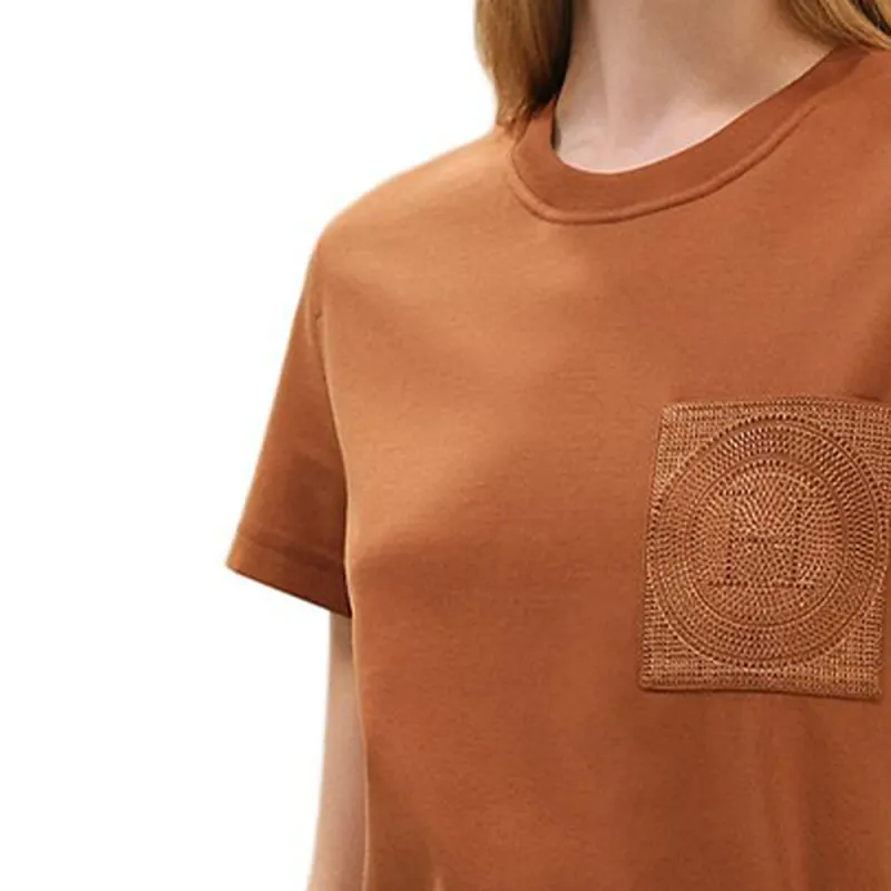 HERMES T Shirts Women's Brown-3