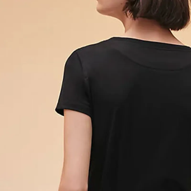 HERMES Regular T Shirt Women's Black-3