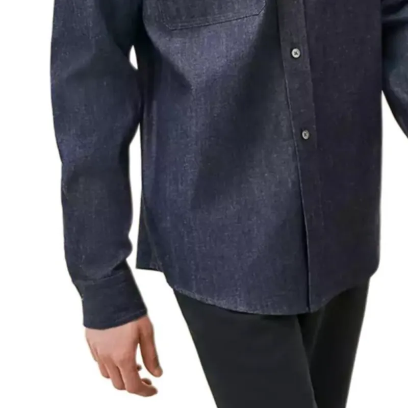 HERMES Shirts Men Indigo-4