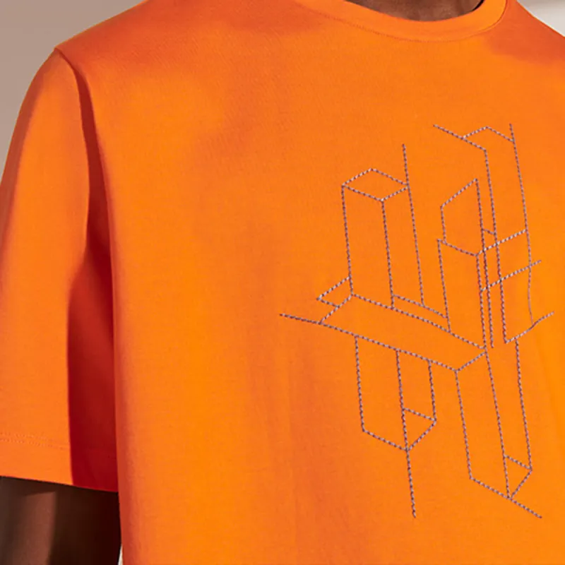 HERMES T-Shirts Men Orange-3