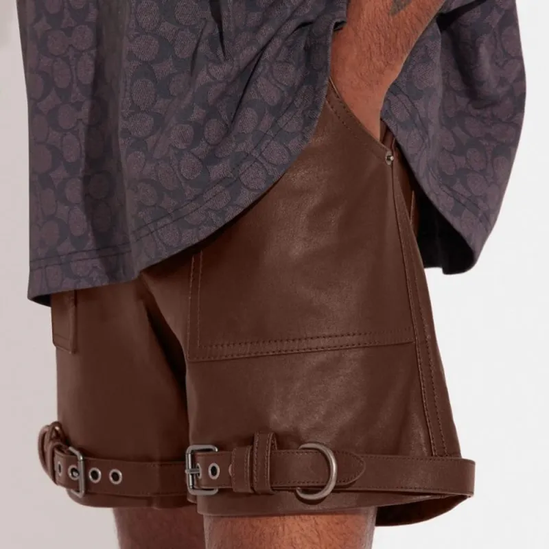 COACH Casual Shorts Men's Umber-3