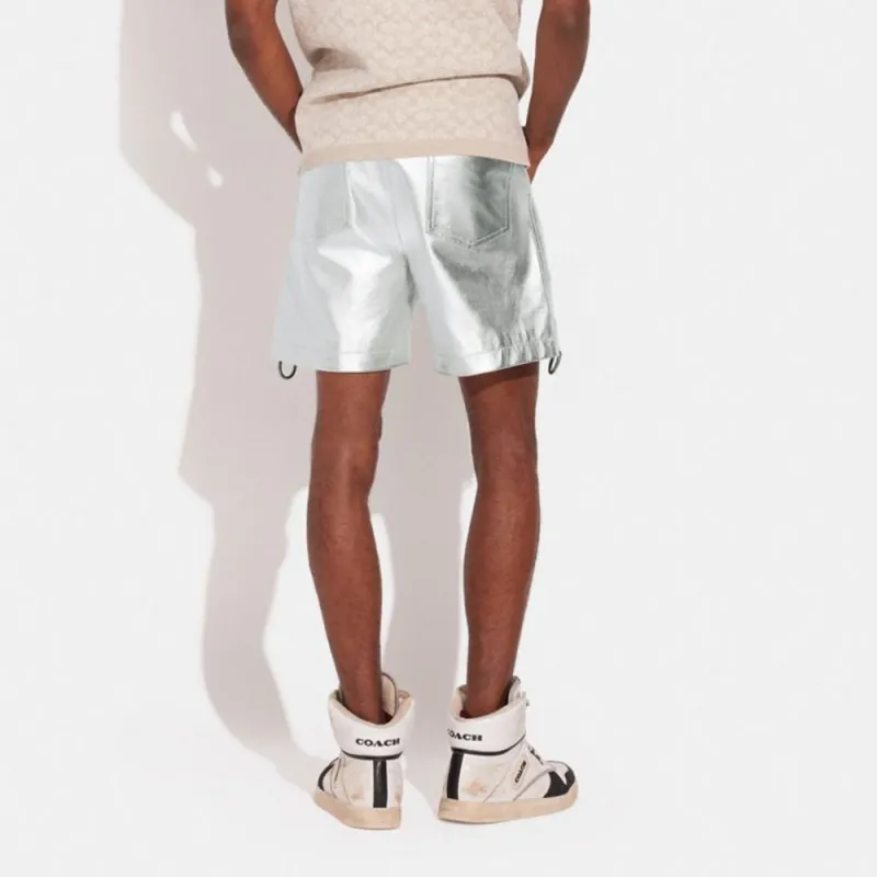 COACH Casual Shorts Men's Silver White-2