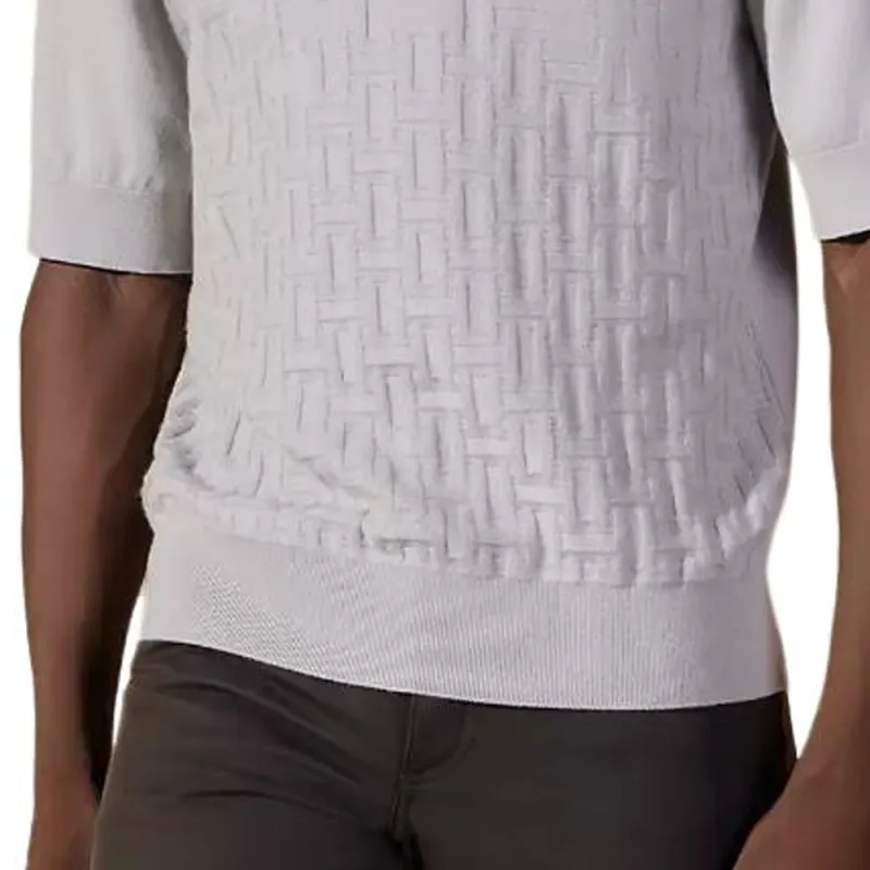 HERMES SS24 Polo Shirt Men's Misty White-3