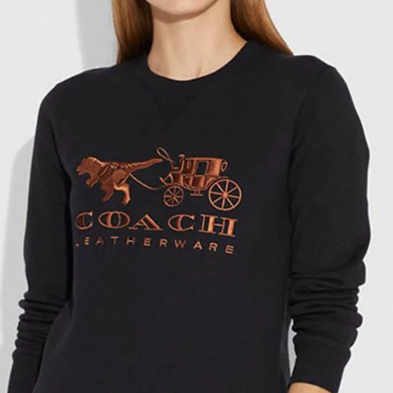 COACH Rexy Sweatshirts Women's Black-3