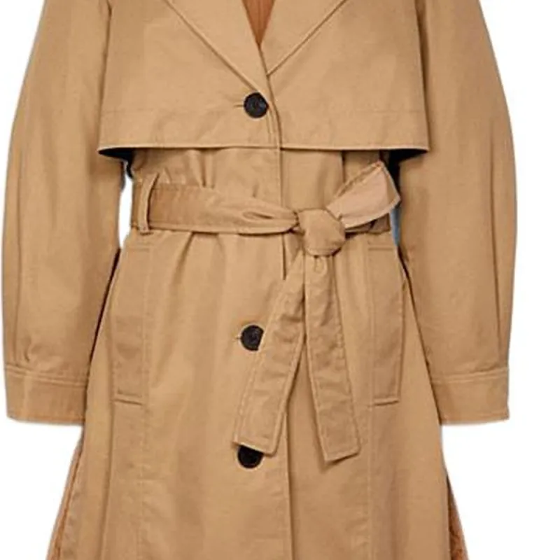 COACH Trench Coats Women's Light Brown-2