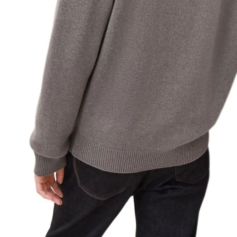 HERMES Cashmere Sweater Men's Mud Charcoal-4