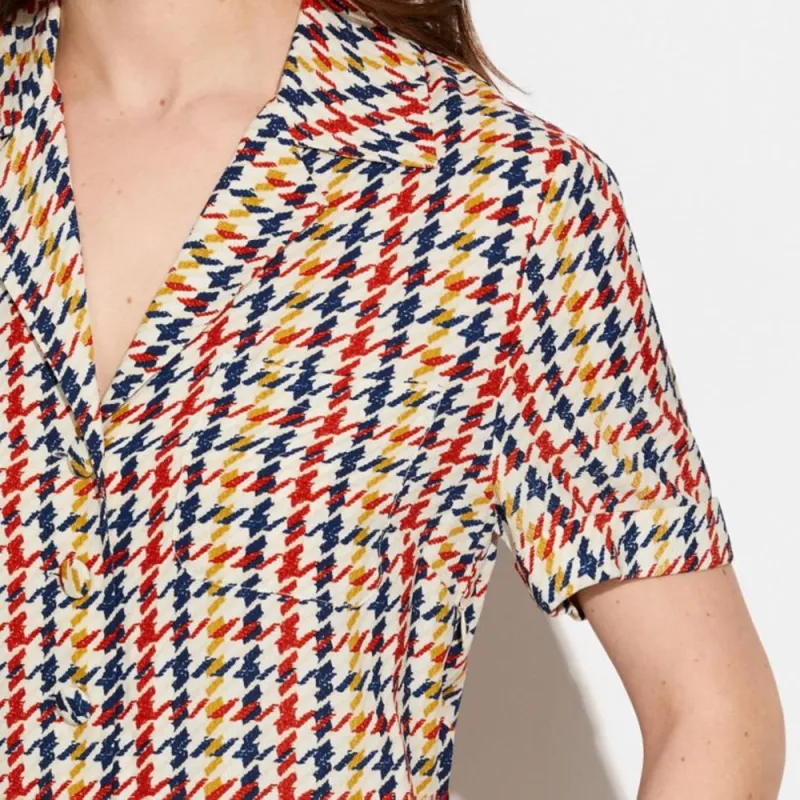 COACH Short Sleeved Dresses Women's Multicolor-3