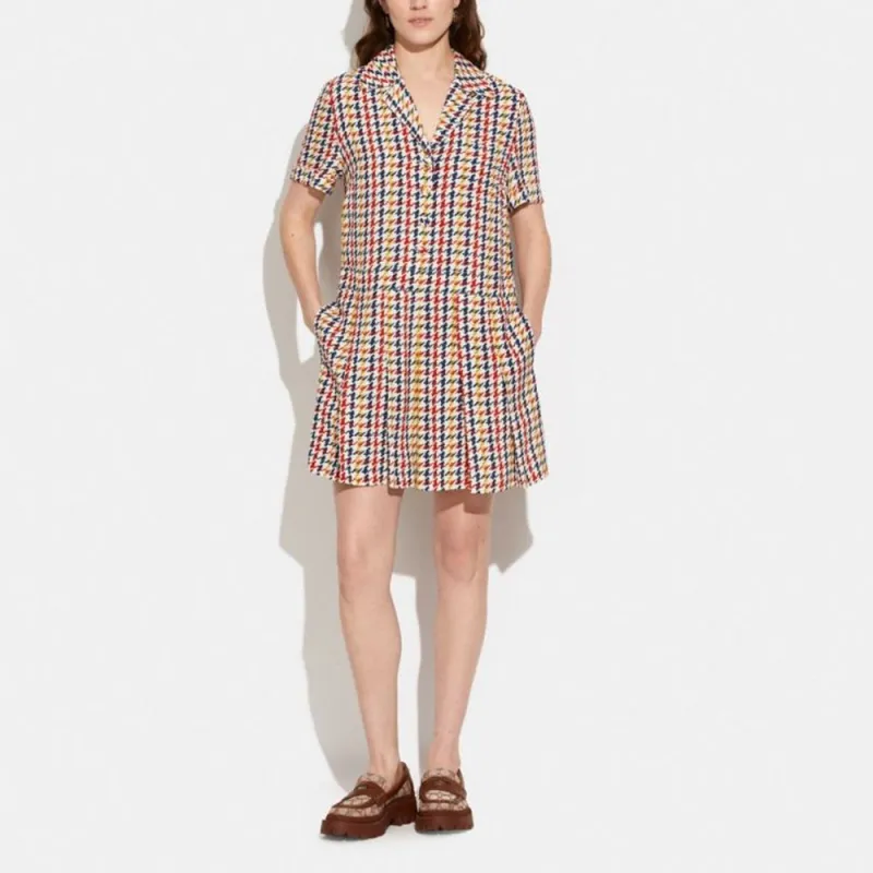 COACH Short Sleeved Dresses Women's Multicolor-1