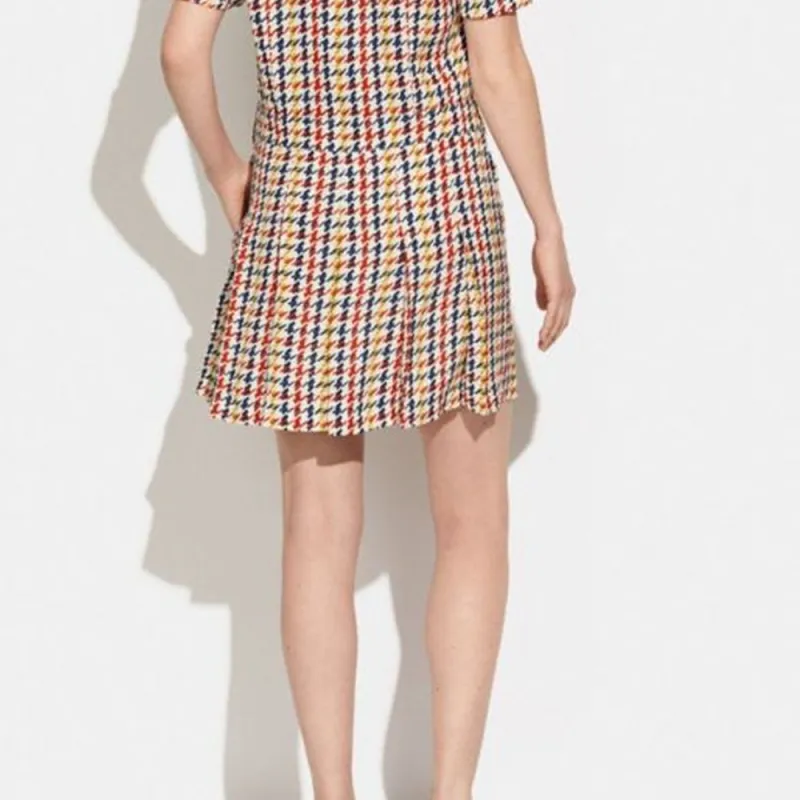 COACH Short Sleeved Dresses Women's Multicolor-4