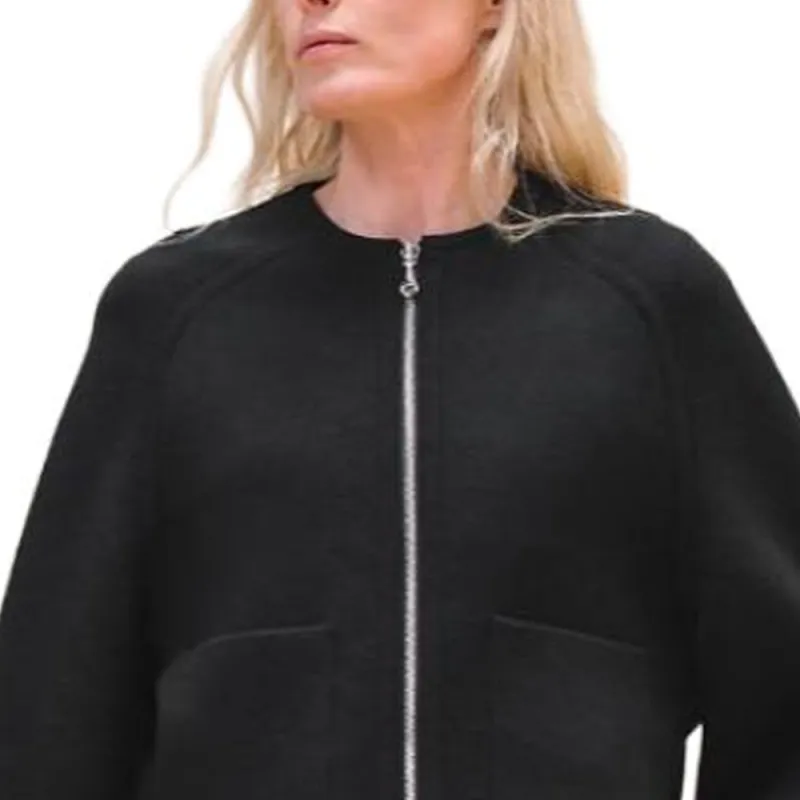 HERMES Jackets Coats Women's Black-4