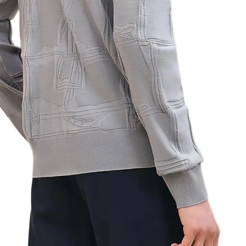 HERMES Jeu De Points Harnais Sweater Men's Flint-4