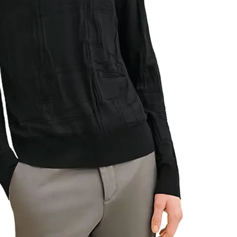 HERMES Jeu De Points Harnais Knitwear Men's Black-3