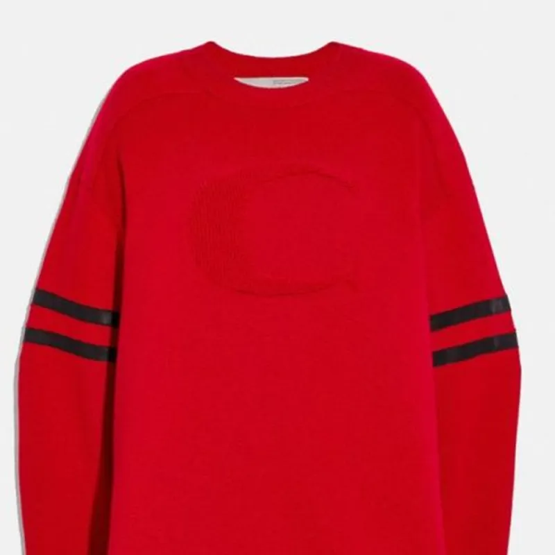 COACH x Champion SS21 Cashmere Sweater Women's Red-3