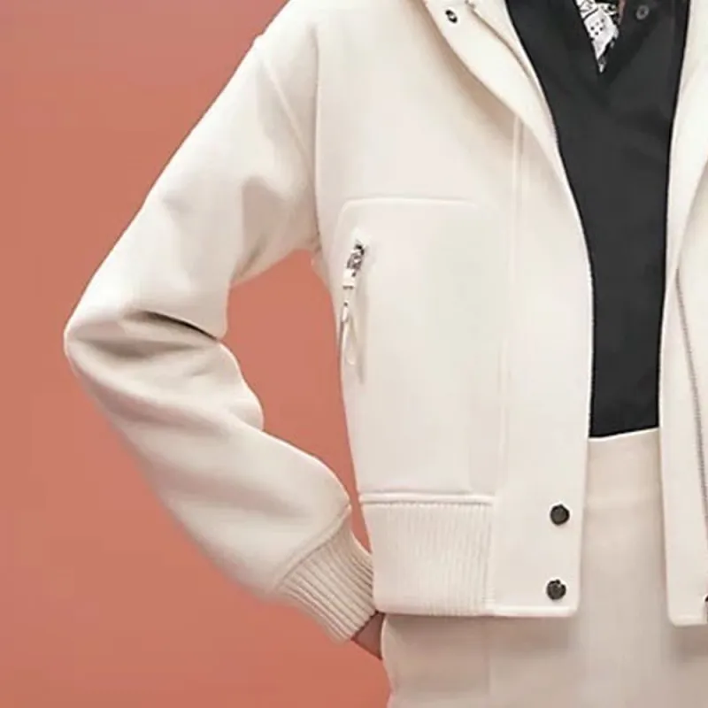 HERMES Jackets Women's Ecru-4