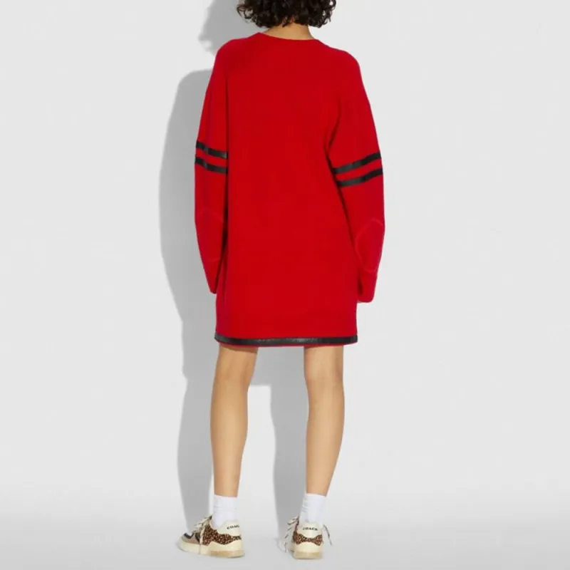 COACH x Champion SS21 Cashmere Sweater Women's Red-2
