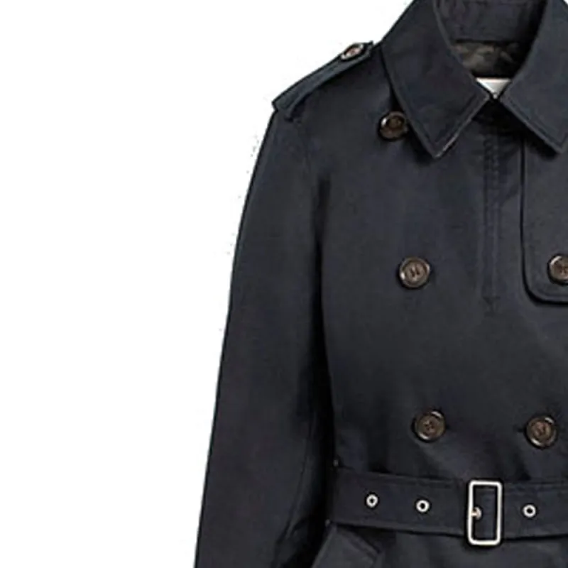 COACH Trench Coats Women's Marine Blue-2