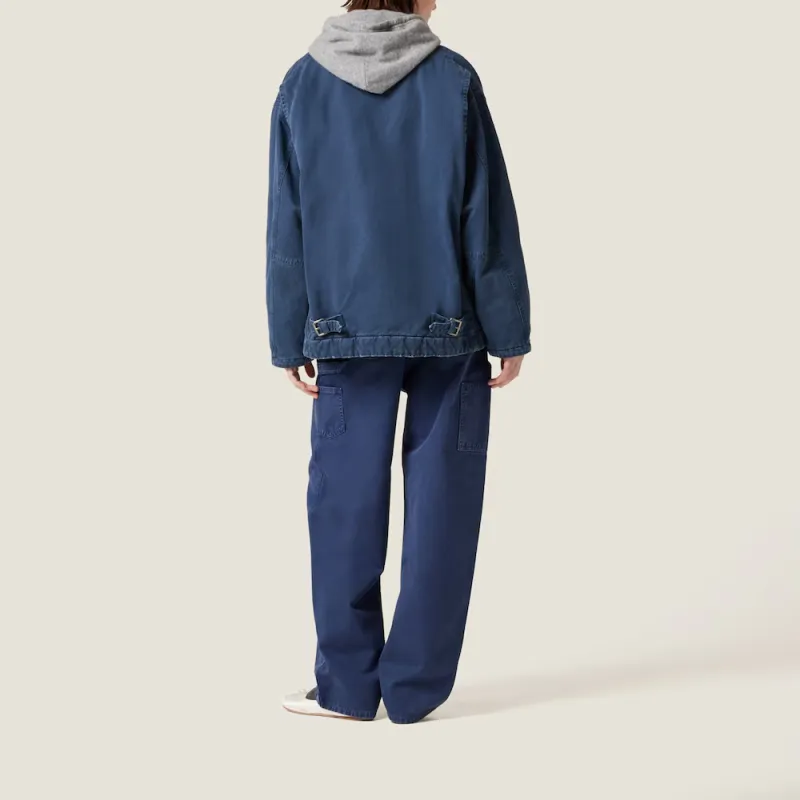 MIU MIU Logo Detailed Zipped Jacket-3
