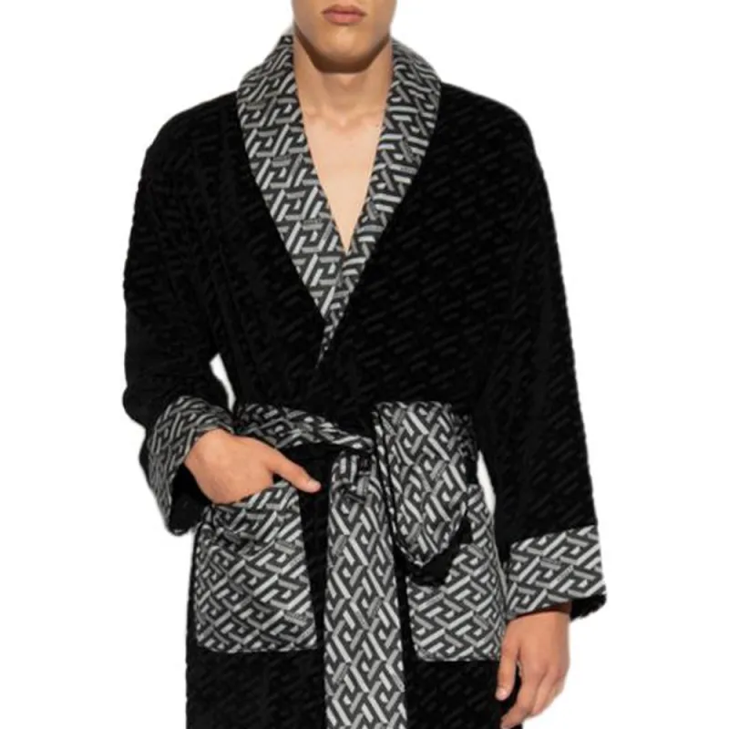 VERSACE VERSACE Bathrobes Men's Black-3